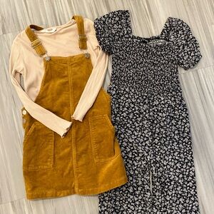 Romper and overall set